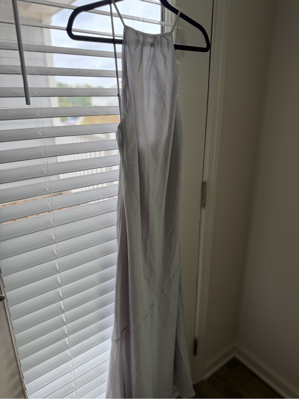 Abercrombie & Fitch Light Gray Open Back Dress